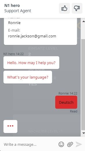 N1 Casino Kundendienst